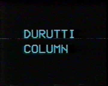 The Durutti Column in rehearsal at FAC 51 The Hacienda on 16 August 1987; opening credits: 