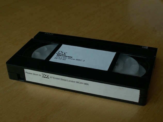 The Late Show on 8vo Design; official 8vo VHS cassette