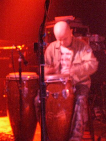 A Certain Ratio live at The Band On The Wall, 3 April 2004 - Martin Moscrop on congas