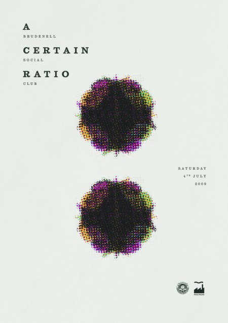 A Certain Ratio live: Brudenell Social Club, Leeds, 4 July 2009; flyer