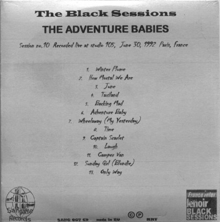 The Black Sessions; insert detail