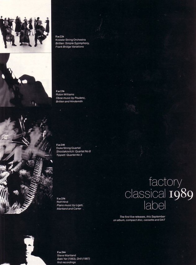 Press advertising for the first 5 releases