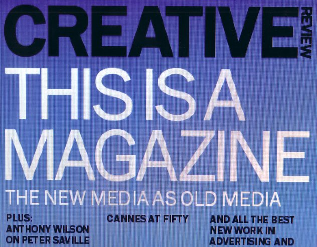 Creative Review July 2003; front cover detail