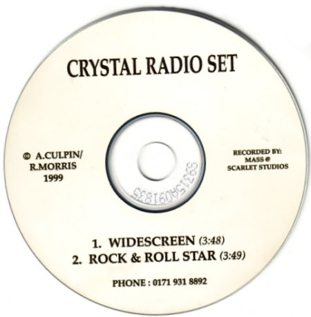 Crystal Radio Set (Alex Culpin / Rachel Morris); 2-track demo compact disc