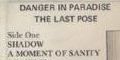 Danger In Paradise/The Last Pose Cassette LP