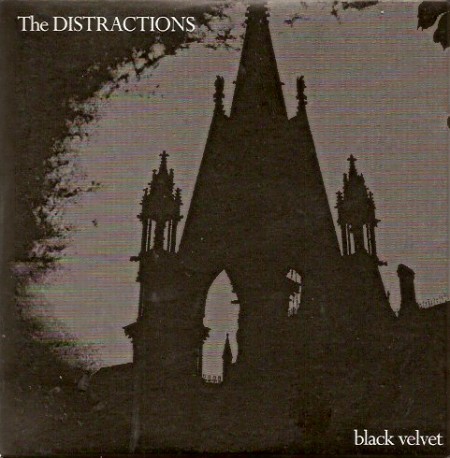 The Distractions - Black Velvet EPl front cover detail