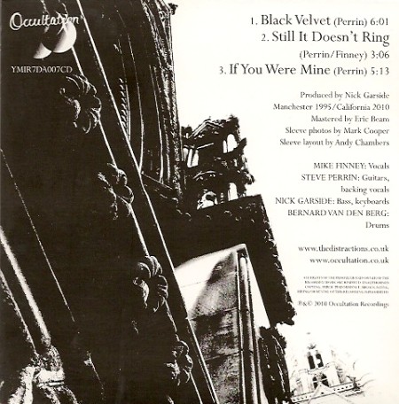 The Distractions - Black Velvet EPl front cover detail