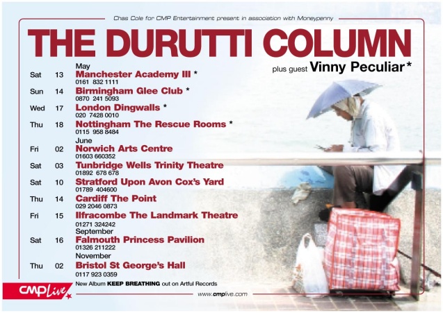 The Durutti Column 2006 Tour flyer