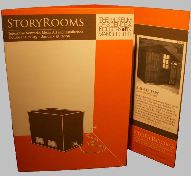 StoryRooms - Interactive Networks, Media Art and Installations - October 11, 2005 - January 15, 2006; exhibition booklet detail