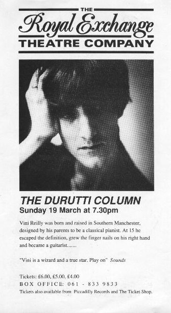 flyer for Royal Exchange concert