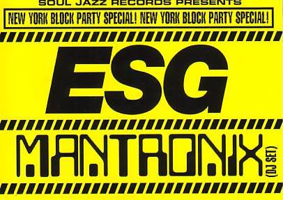 Ticket for E.S.G. live at Bagley's Studio on Saturday 27 April 2002