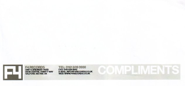 F4 Records compliments slip