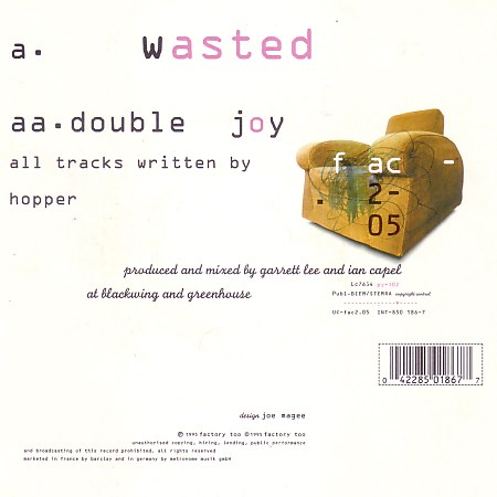 FAC 2.05 Wasted; back cover detail