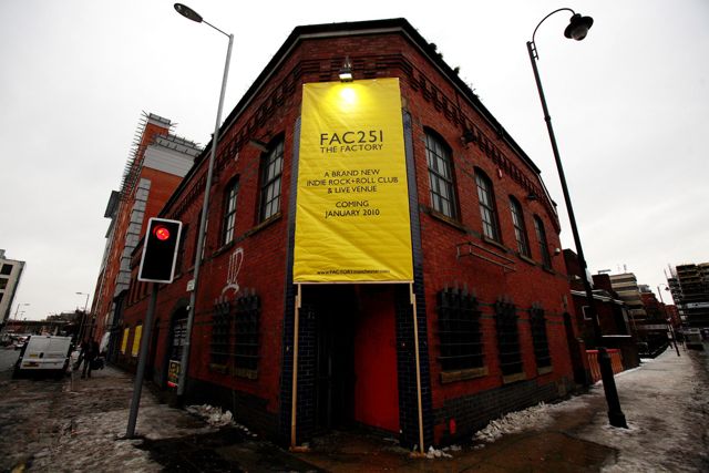 FAC 251 The Factory - the exterior; [photo credit: Kevin Cummins]