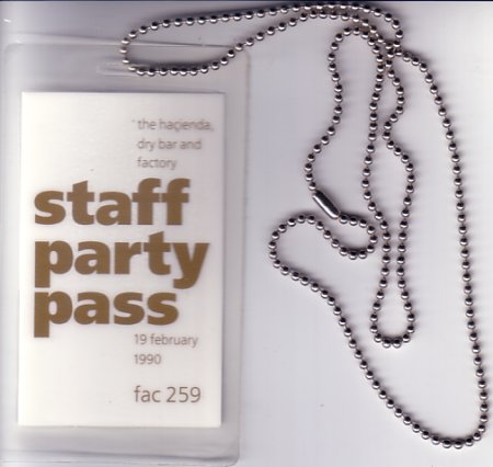 FAC 259 Staff party pass; pass detail