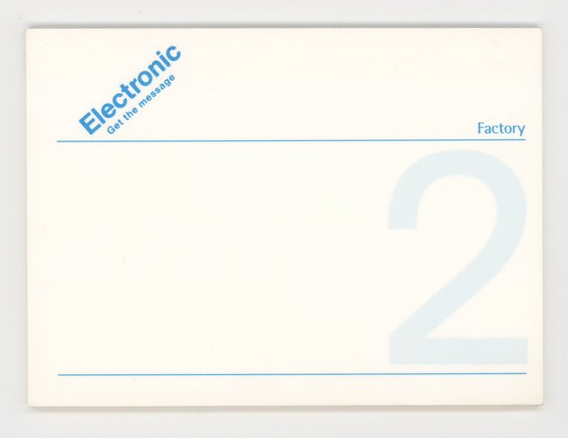 Fac 287 Electronic 'Get The Message' Post-It Notes