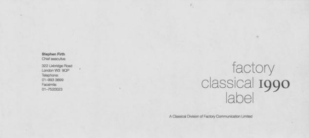 Factory Classical compliments slip