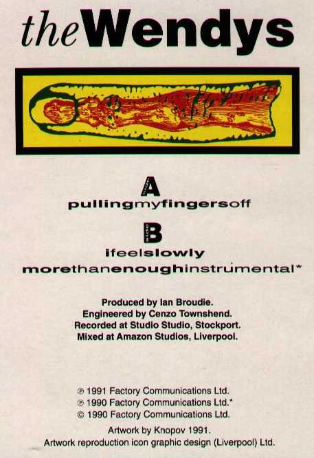 FAC 297 Pulling My Fingers Off; front cover detail