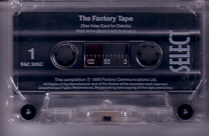 FAC 305c The Factory Tape; detail of cassette tape