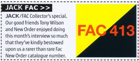 FAC 413 Jack Magazine catalogue number certification