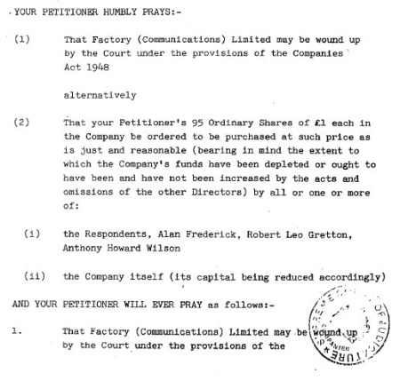 FAC 61 Martin Hannett Lawsuit