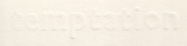 FAC 63 Temptation; embossed back cover detail