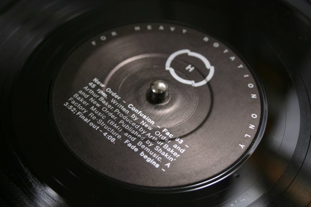 New Order - Fac 93 Confusion; DJ promo label detail