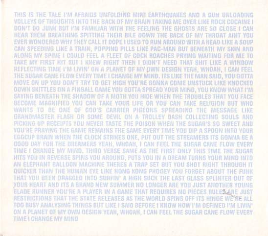 FACD 2.53 Sugar Cane; inner sleeve detail