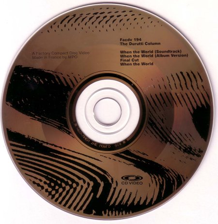 FACDV 194 When The World CD Video; CD Video detail
