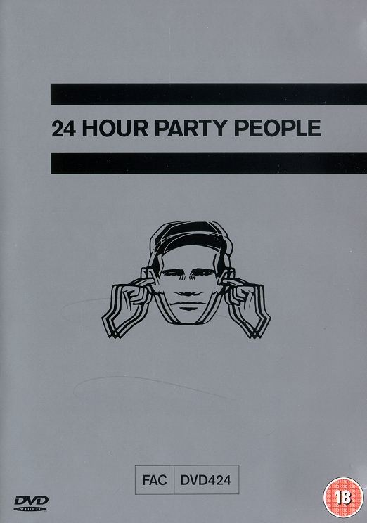 FACDVD 424 - 24 Hour Party People UK retail dvd front cover detail