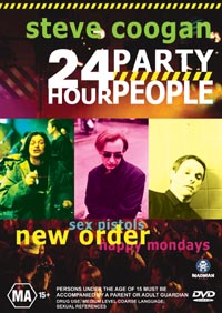 24 Hour Party People Australian retail dvd; alternative front cover detail