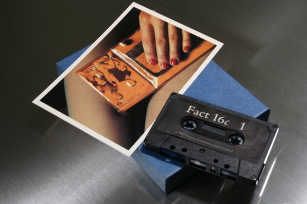 FACT 16C The Graveyard and 
          the Ballroom; detail of cassette box, cassette and insert