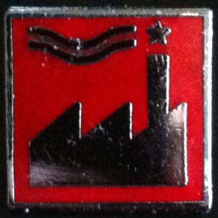 FACUS 21 Factory US logo badge [red]