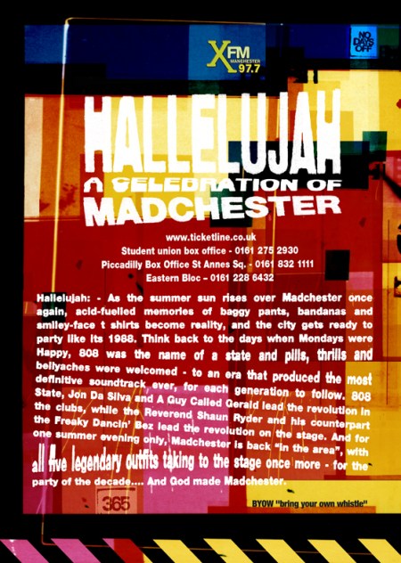 FAC 471 - A Celebration of Madchester, Manchester Academy 1, Saturday 13 May 2006; flyer detail [back]