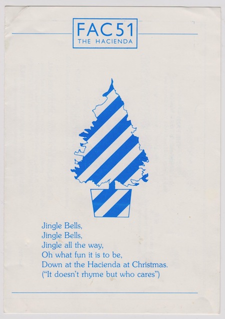 FAC 51 The Hacienda Christmas 1983 flyer