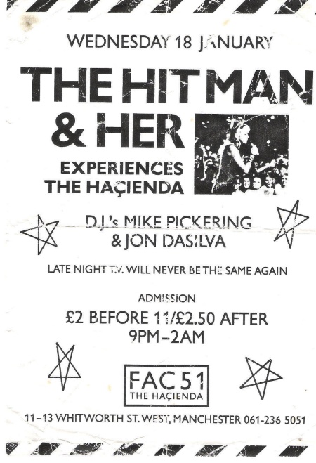 FAC 51 The Hacienda - The Hitman and Her Experiences The Hacienda; flyer