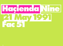 Fac 51 The Hacienda (ninth) 9th birthday poster