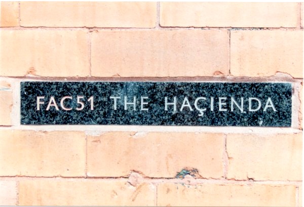 FAC 51 The Hacienda marble stone plaque