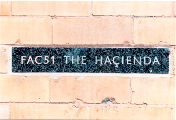 FAC 51 The Hacienda marble stone plaque