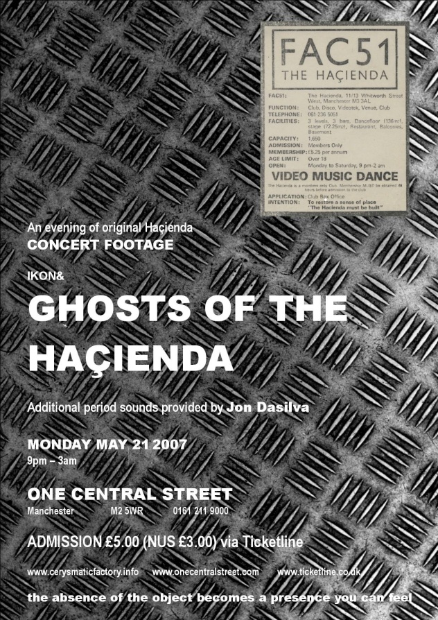 Ghosts of the Hacienda; flyer