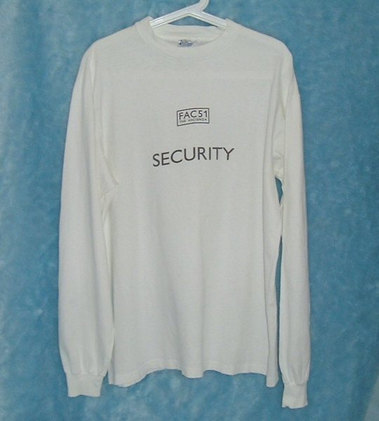 Hacienda Security Long Sleeved White T-Shirt