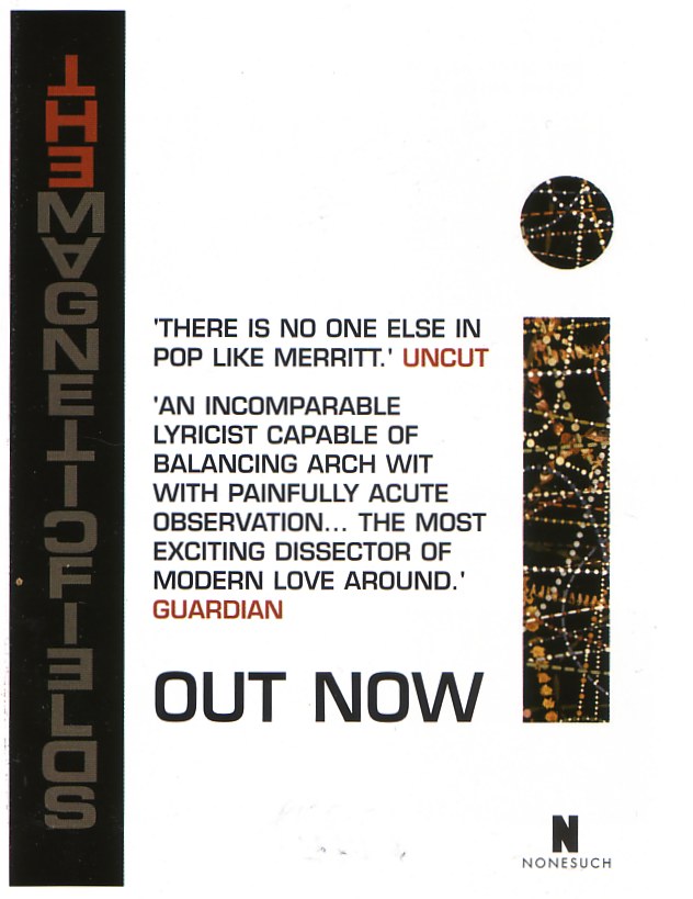 The Magnetic Fields - i; advertisement in Uncut magazine June 2004