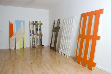 Non Identical Sets Ben Kelly and DJ Simpson 2008 International Orange, Stanley Picker Gallery photo: www.ellielaycock.com