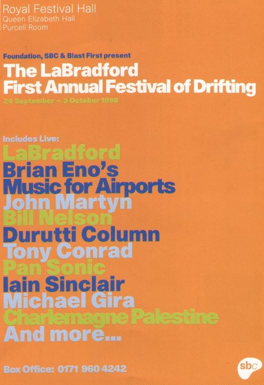 flyer for the Festival of Drifting