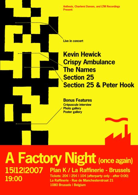 LTMDVD 2519 A Factory Night (Once Again); front cover detail