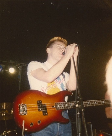 New Order live at Brixton Academy 1 December 1983 during Confusion [photo credit: Rob Pearce]