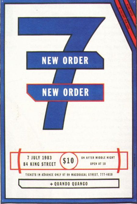 New Order Live in New York, 7 July 1983