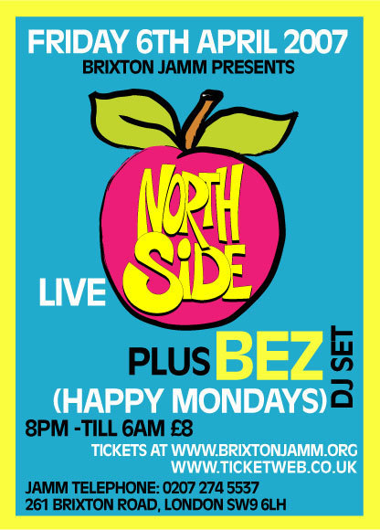 Northside live at Brixton Jamm, Friday 6 April 2007; flyer detail