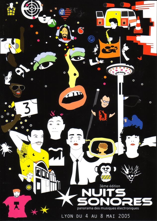 Nuits Sonores 2005; flyer