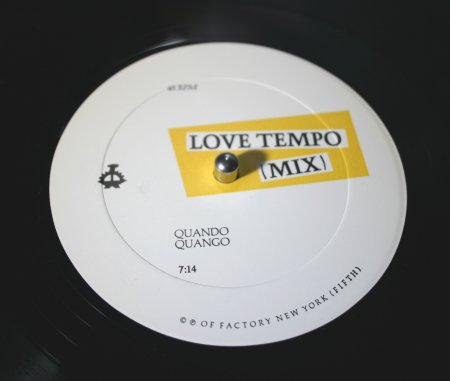 OFNY 5 Love Tempo; b-side label detail